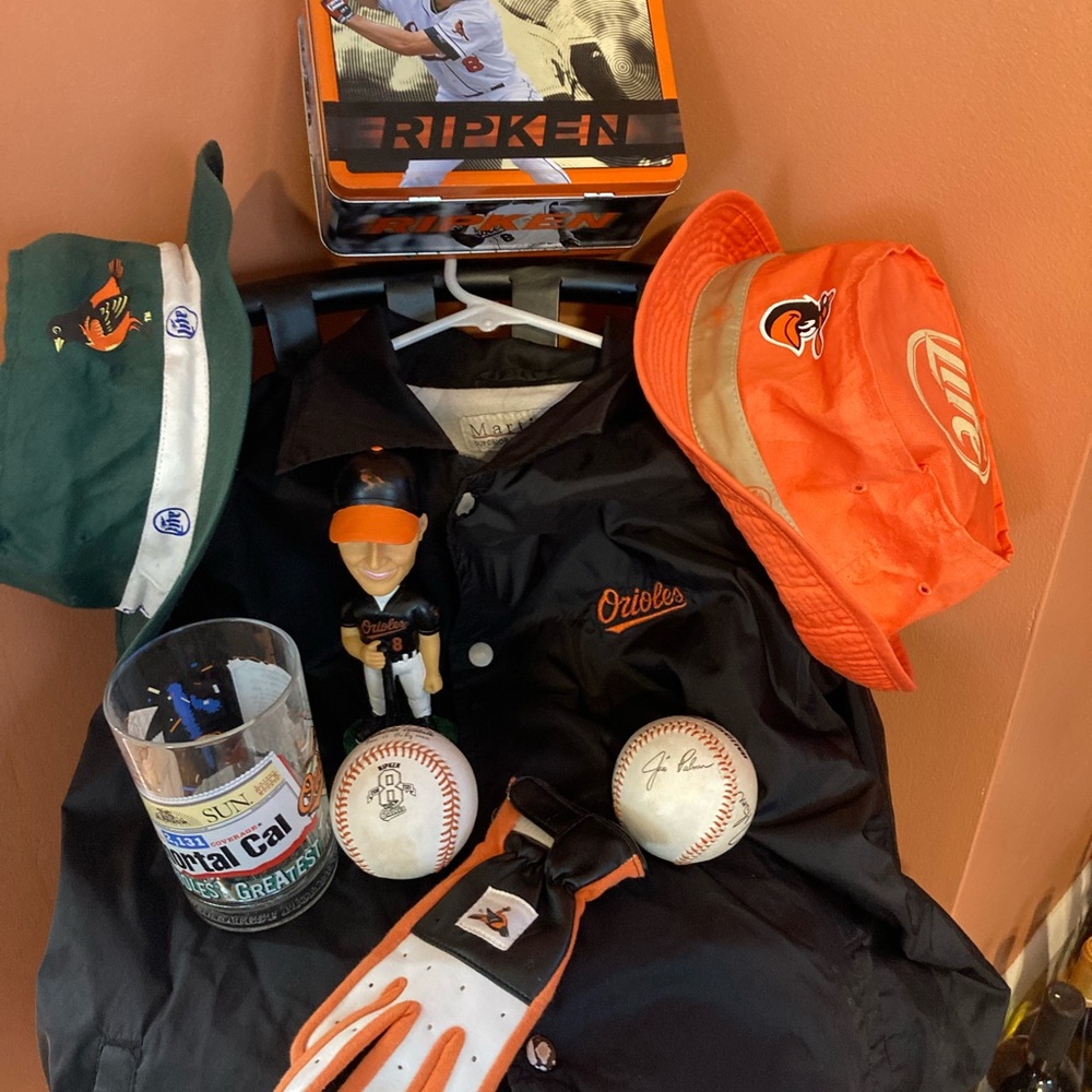 Baltimore Orioles vintage memorabilia.